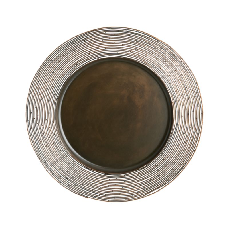 Bronze Wire 12.75" Charger