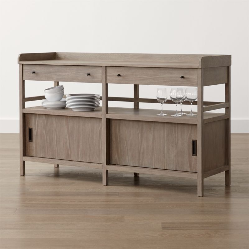 Brookline Grey Sideboard Crate and Barrel