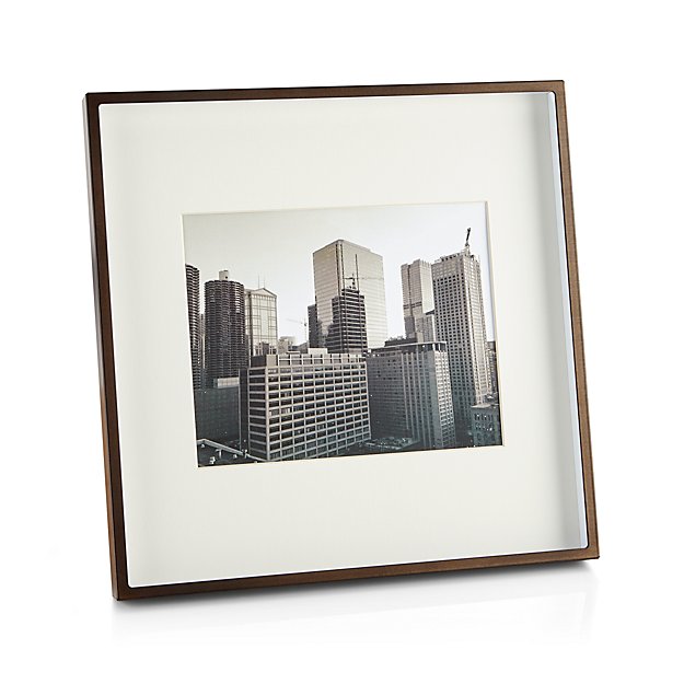 Brushed Antique Bronze 8x10 Frame Crate and Barrel