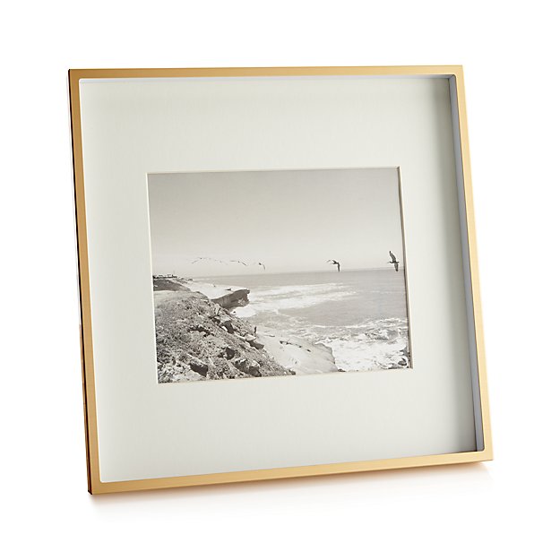 Brushed Brass 8x10 Frame Crate and Barrel