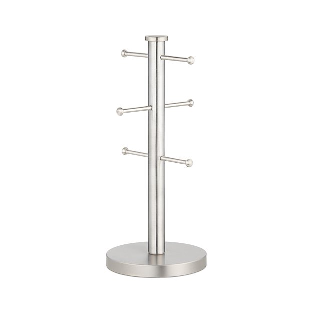 Brushed Stainless Mug Tree Crate and Barrel