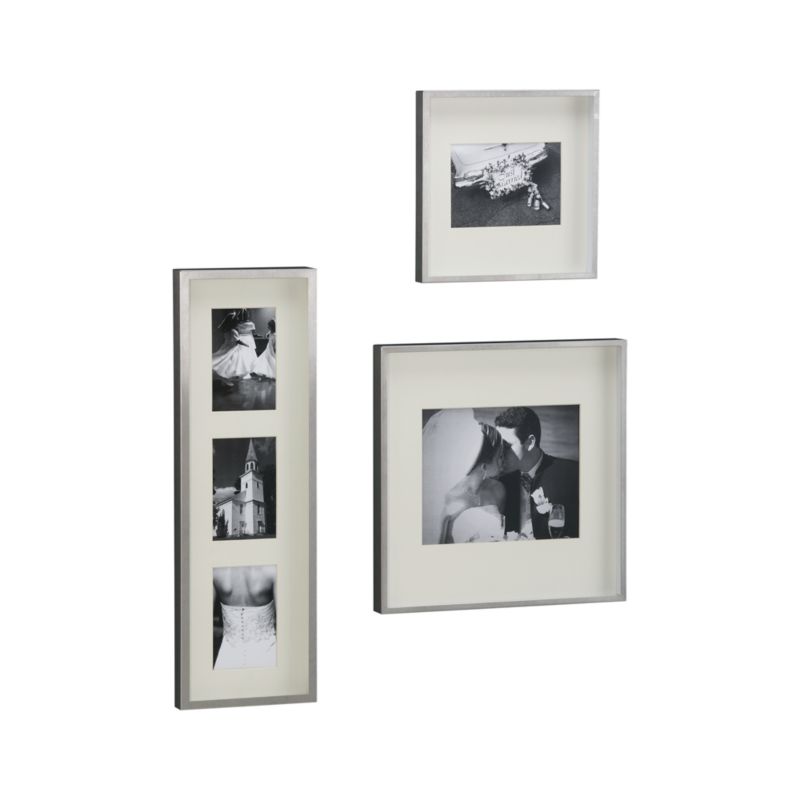 Brushed Silver Wall Frames