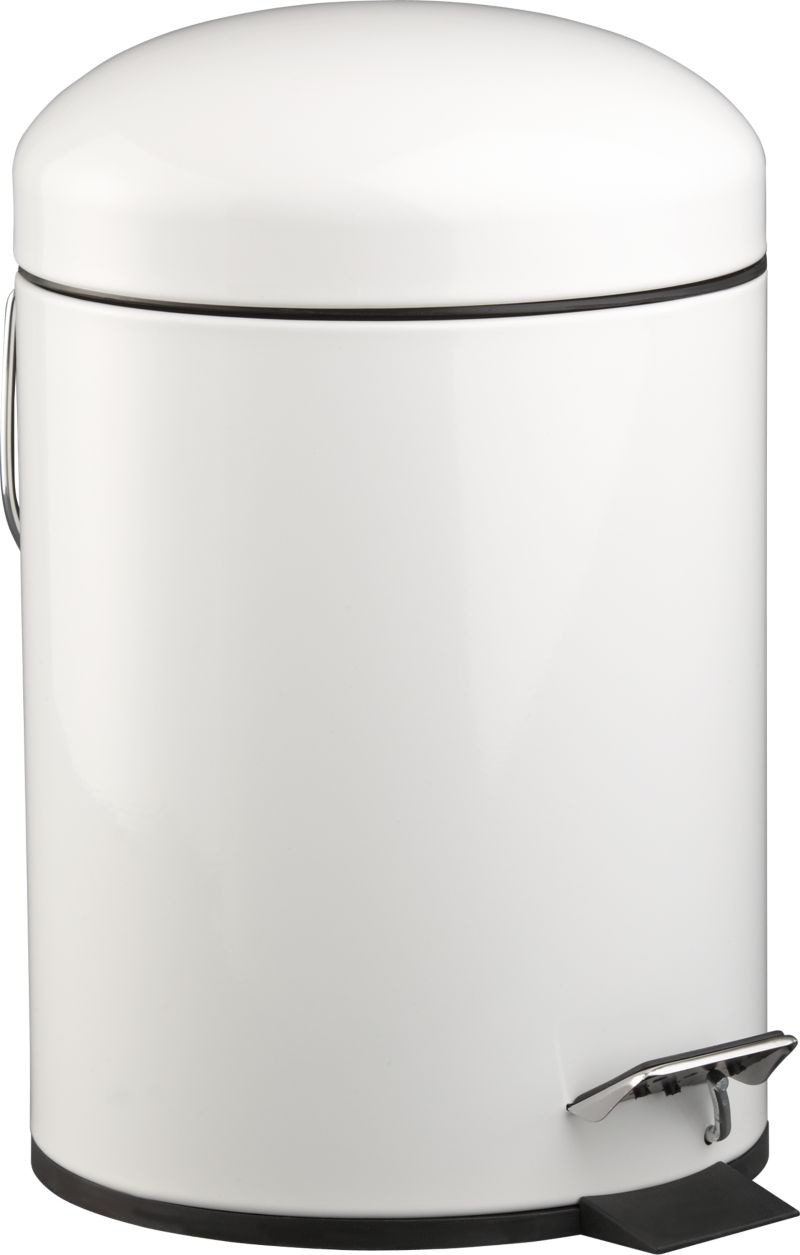 White Bullet 1.3-Gallon Trash Can