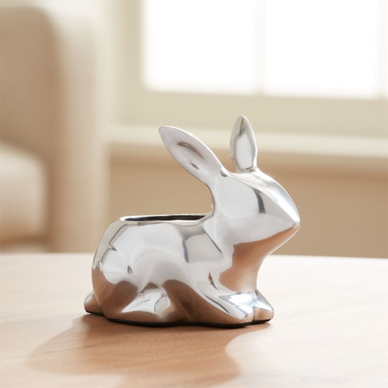 Bunny Aluminum Tea Light Candle Holder Crate and Barrel