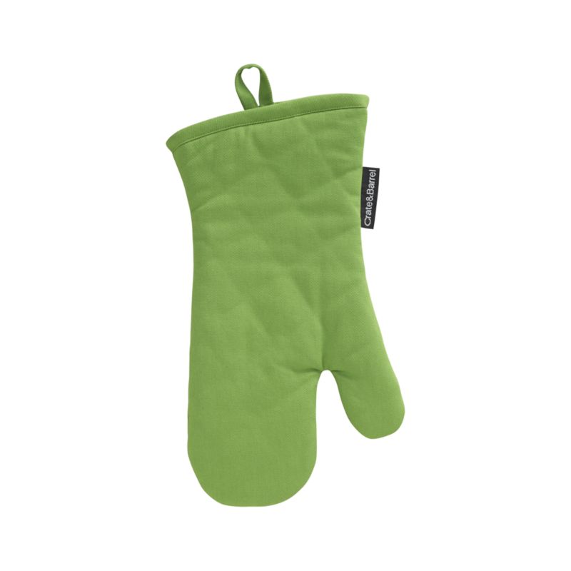 Crate & Barrel Spring Green Oven Mitt