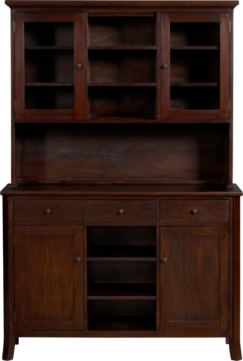 Cabria II Dark Buffet with Hutch Top