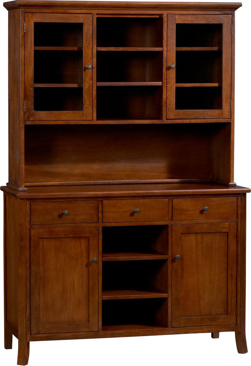 Cabria II Honey Brown Buffet with Hutch Top