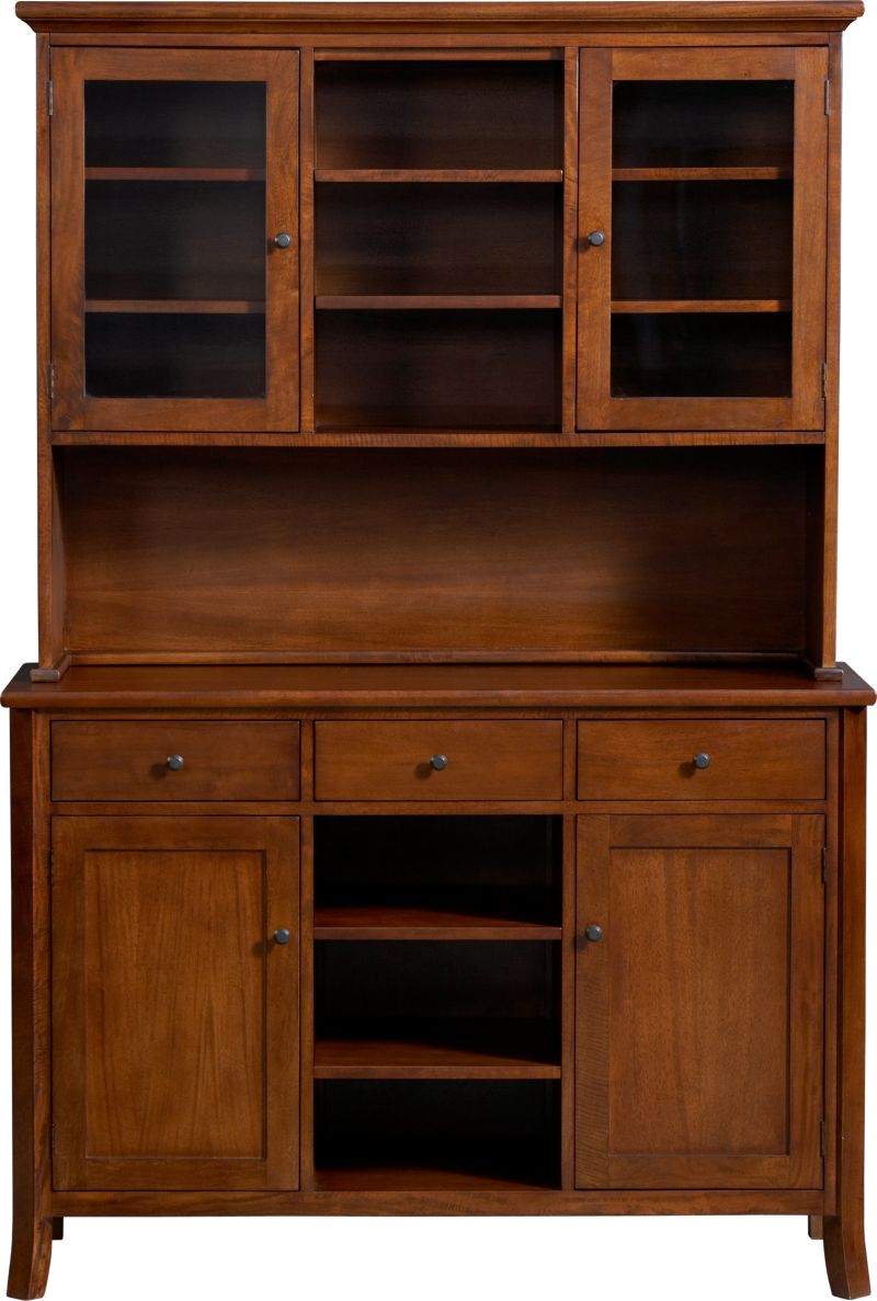Cabria II Honey Brown Buffet with Hutch Top
