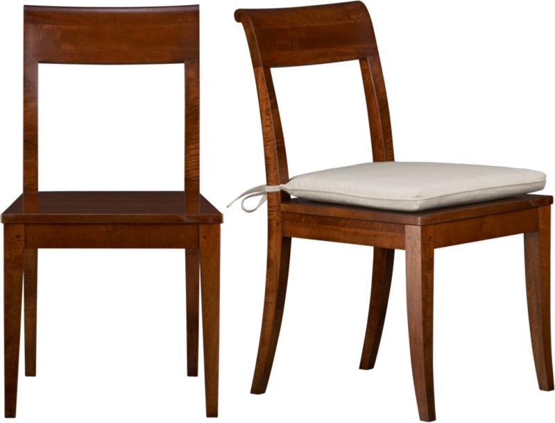 Cabria Honey Brown Side Chair and Cushion