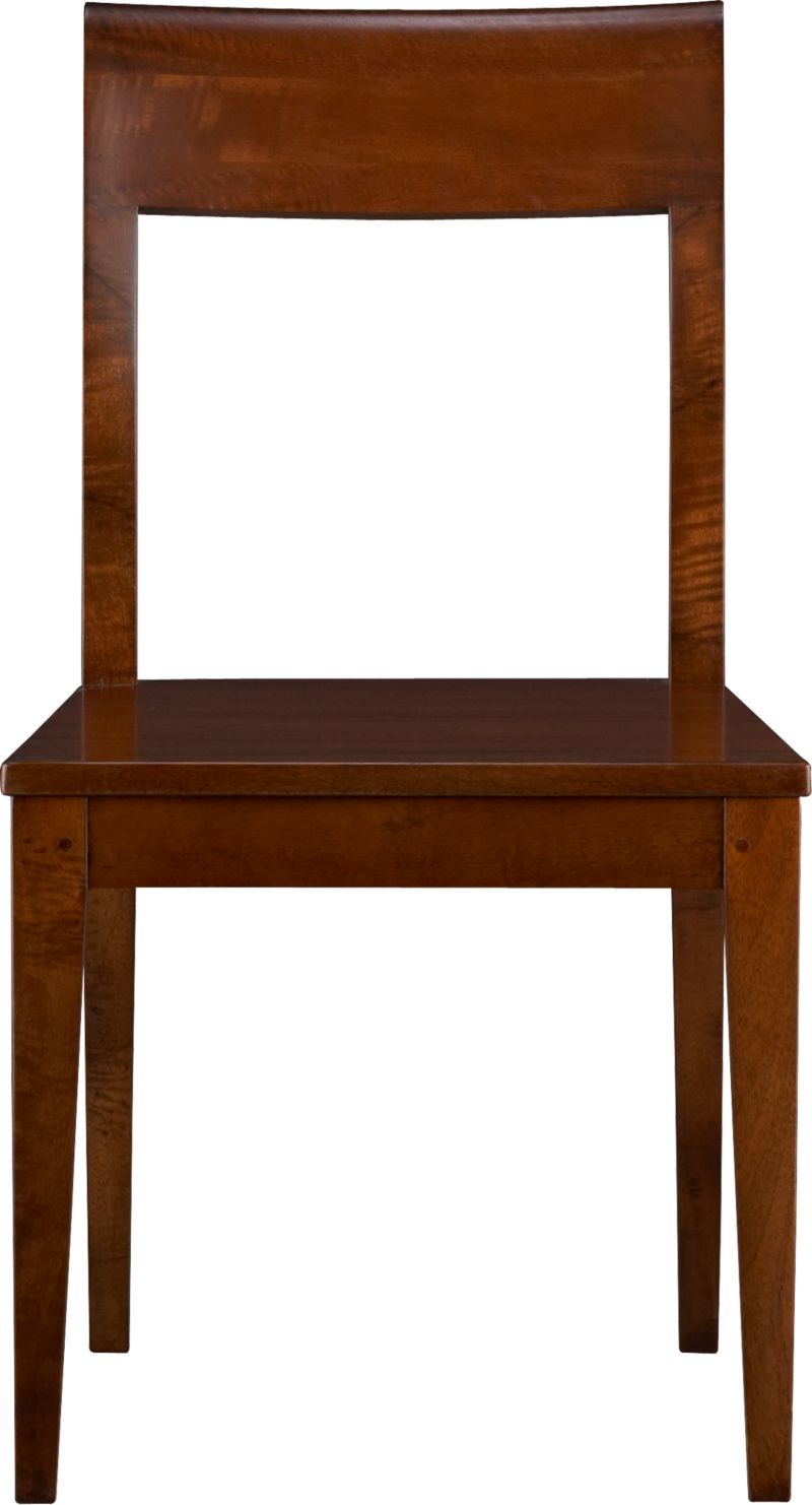 Honey Brown Side Chair. 17.5"H seat;