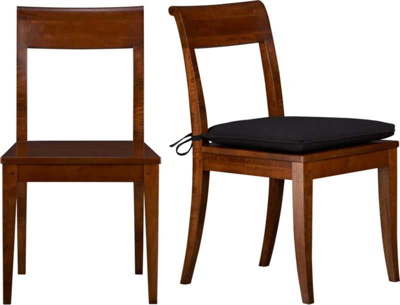 Cabria Honey Brown Side Chair and Cushion