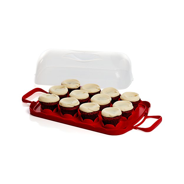 Nordic Ware ® Cake and Cupcake Carrier Crate and Barrel