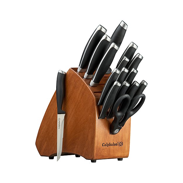 Calphalon Contemporary 17Piece Knife Block Set Crate and Barrel