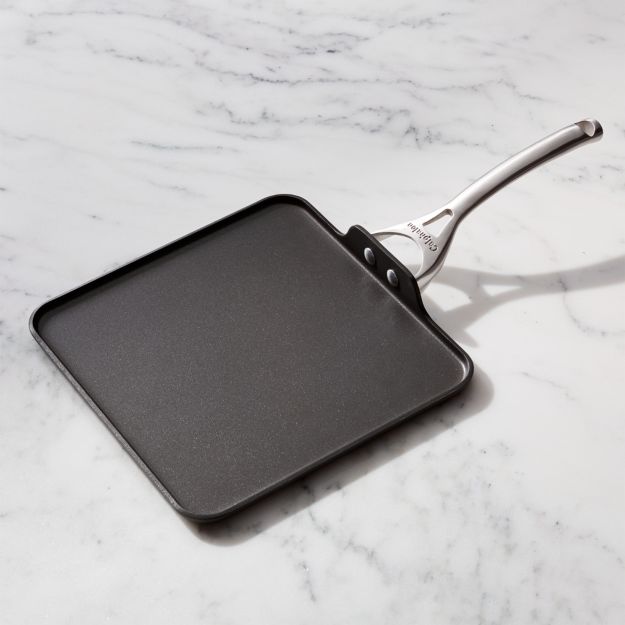 Square Nonstick Calphalon Griddle + Reviews Crate and Barrel