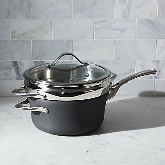 Calphalon Contemporary ™ Non-Stick 4.5-qt. Saucepan with Steamer