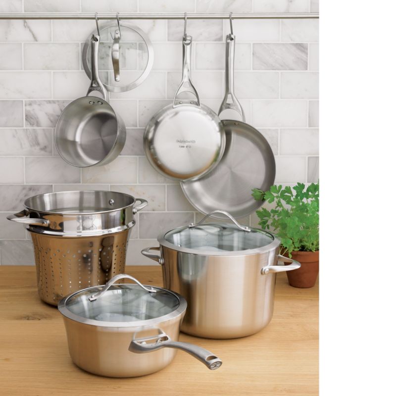 Calphalon (r) Contemporary Stainless 8-Piece Cookware Set with Double Bonus