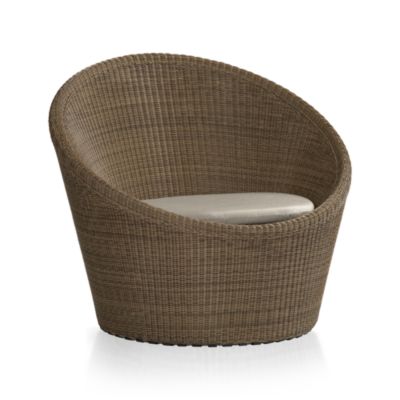 Calypso Mocha Swivel Lounge Chair with Sunbrella® Stone Cushion