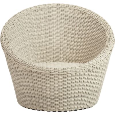Calypso White Swivel Lounge Chair