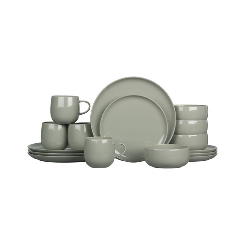 16-Piece Stone Dinnerware Set: four 4-piece place settings.