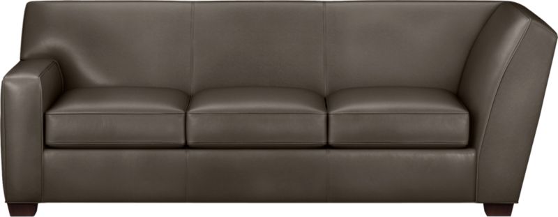 Cameron Leather Left Arm Corner Sectional Sofa