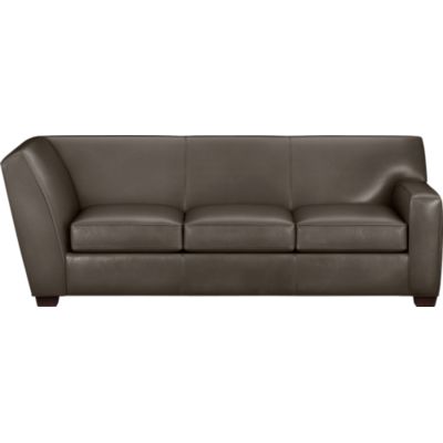 Cameron Leather Sectional Right Arm Corner Sofa