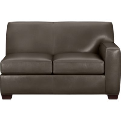 Cameron Leather Sectional Right Arm Loveseat