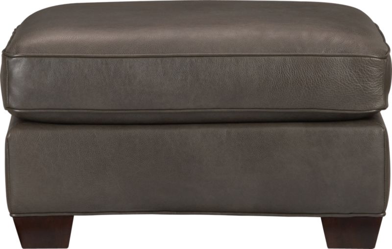 Cameron Leather Ottoman