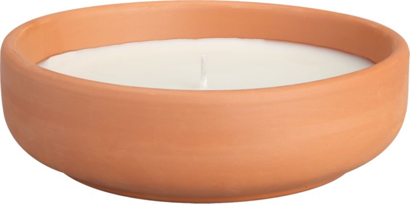 White Citronella Candlepot