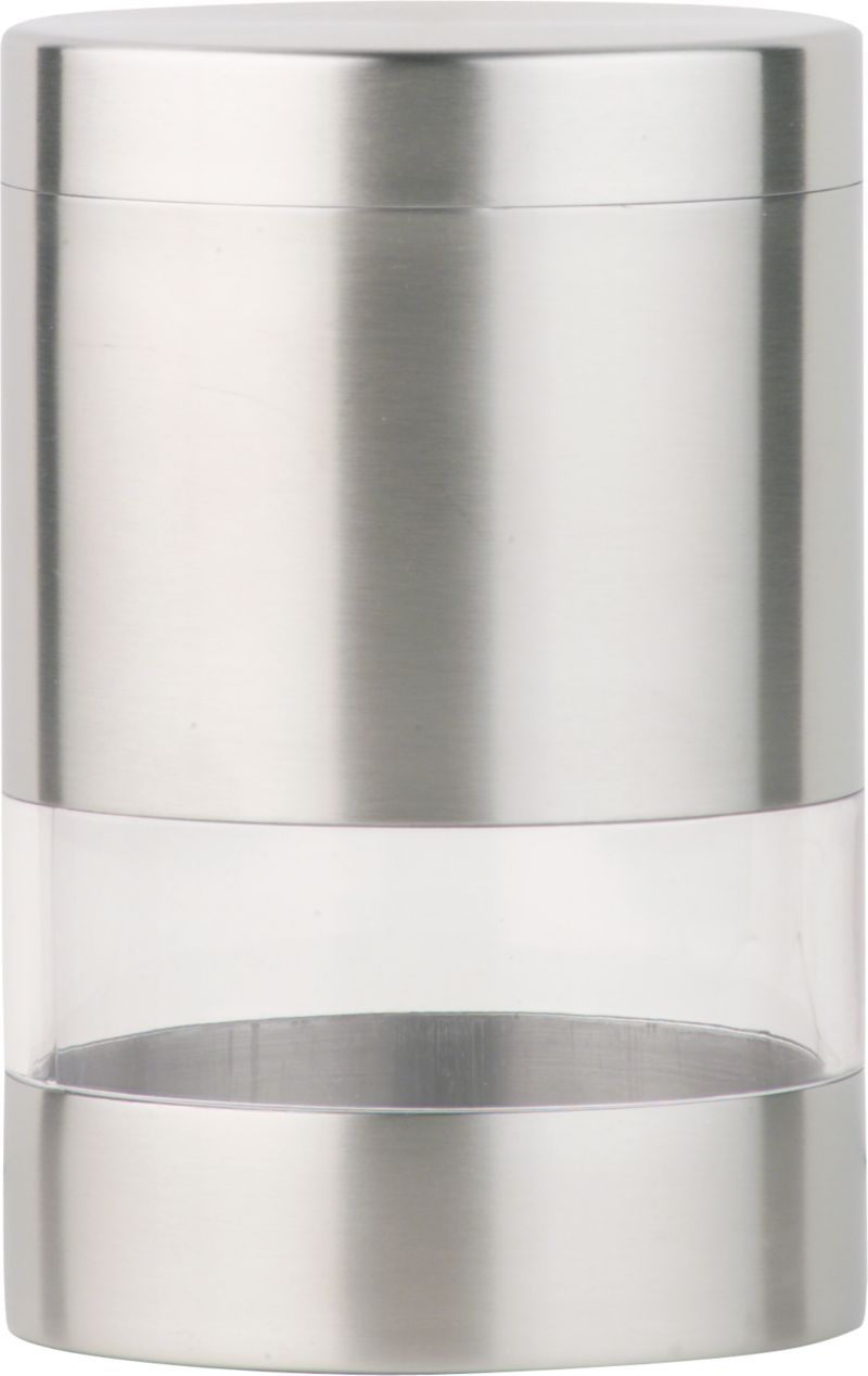 Small Stainless Steel & Acrylic Canister 32oz.
