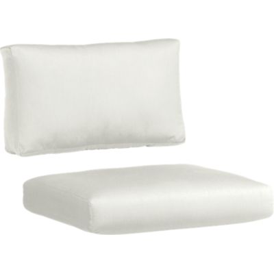 Canyon Sunbrella® White Sand Lounge Chair Cushion