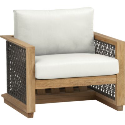 Canyon Lounge Chair with Sunbrella® White Sand Cushion