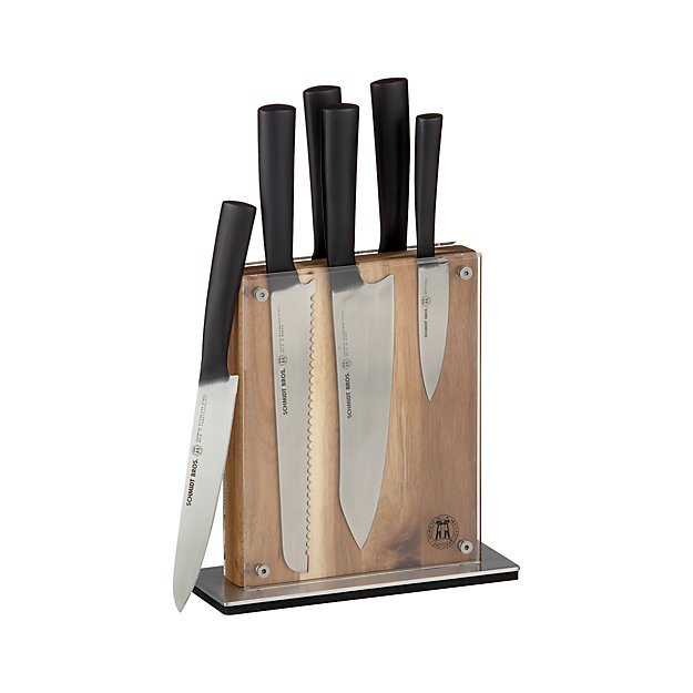 Schmidt Brothers ® 7Piece Carbon6 Knife Block Set Crate and Barrel