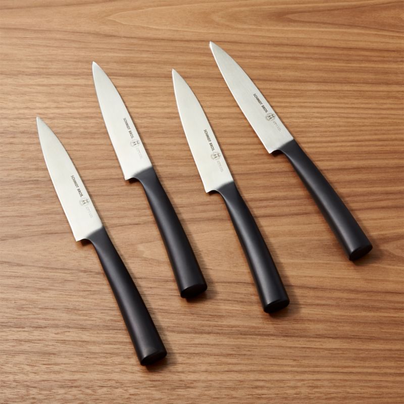 Set of 4 Schmidt Brothers ® Carbon 6 Steak Knives Crate and Barrel