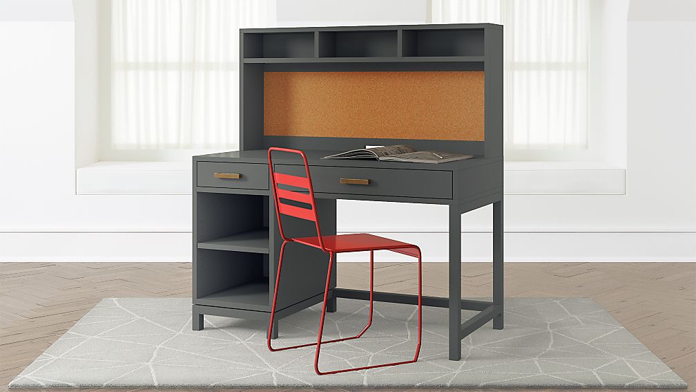 Cargo Kids Desk (Grey) | Crate and Barrel Cargo Kids Desk (Grey) | Crate and Barrel