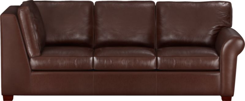 Carlton Leather Left Arm Corner Sectional Sofa