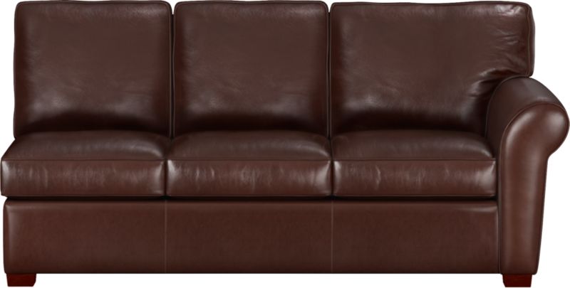 Carlton Leather Left Arm Queen Sleeper Sectional Sofa