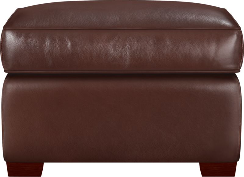 Carlton Leather Ottoman
