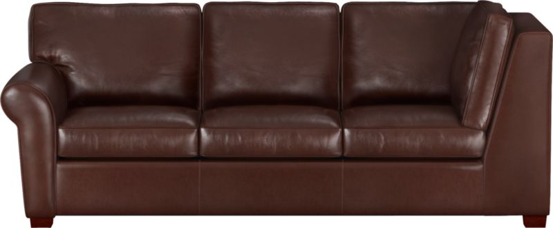 Carlton Leather Right Arm Corner Sectional Sofa