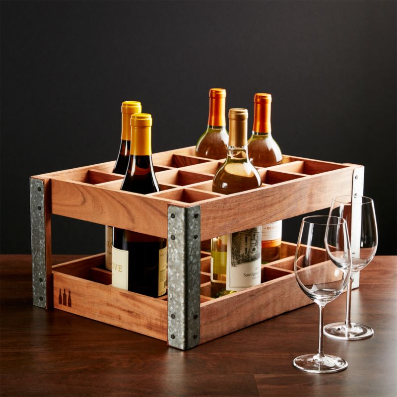 wine rack crate