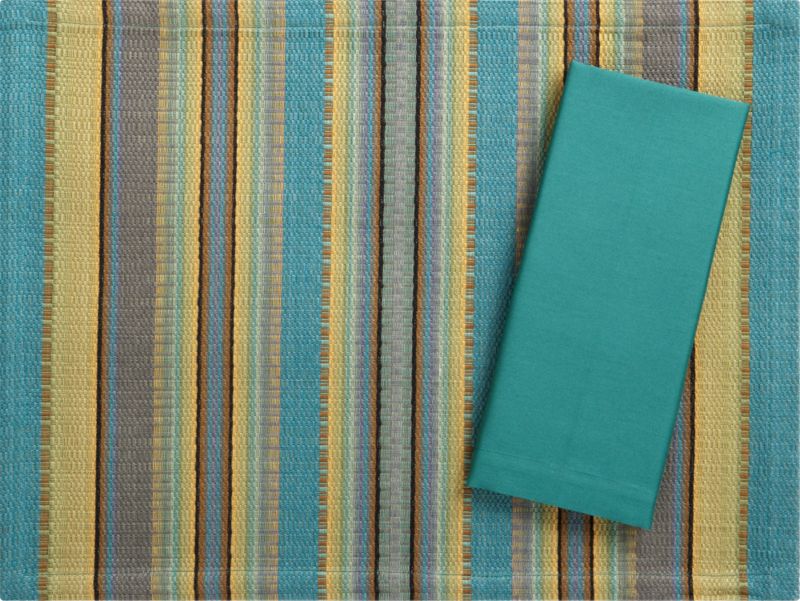 Castillo Placemat and Cotton Laguna Napkin