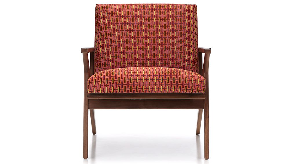 Cavett Mid Century Lounge Chair Crate and Barrel