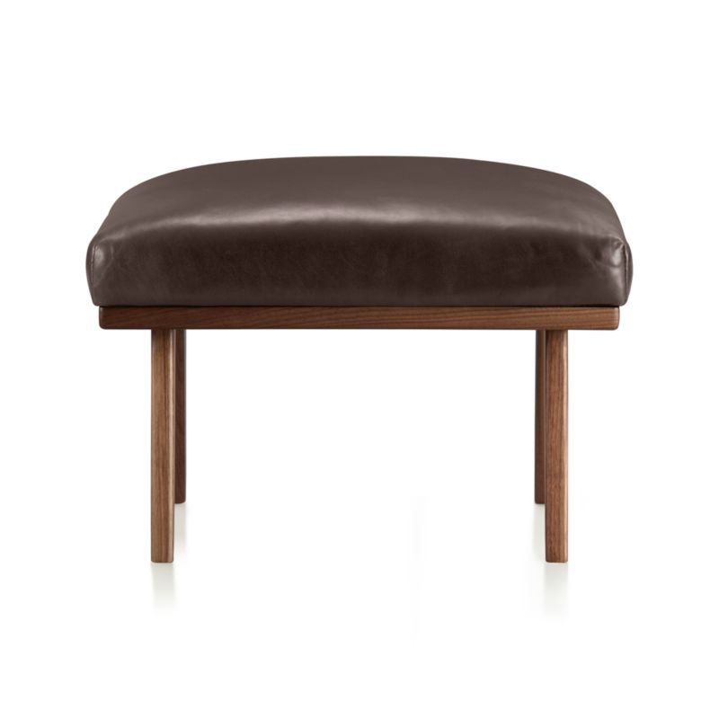 Cavett Leather Ottoman