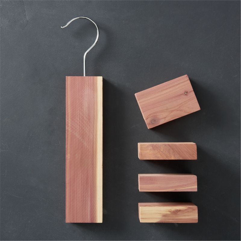 Cedar Hang-Up/Cedar Blocks Set of Four -...