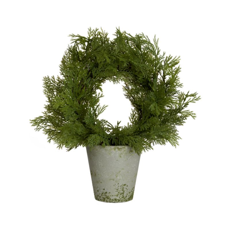 Cedar Wreath Topiary