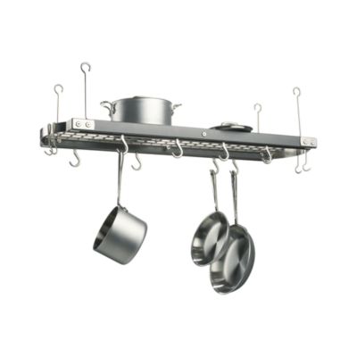 Large Grey Ceiling Pot Rack