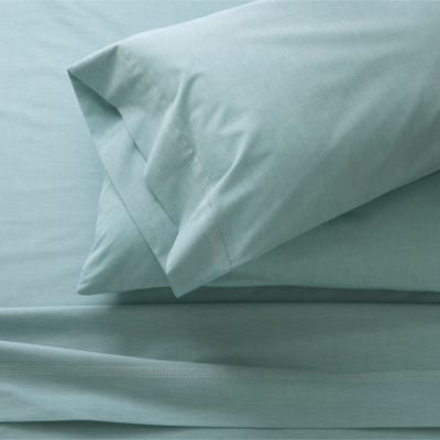 Chambray Blue King Sheet Set