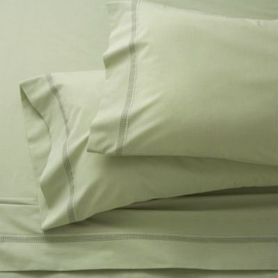 Chambray Green King Sheet Set
