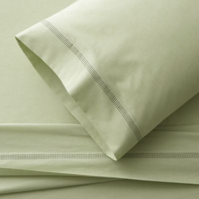 Chambray Green Twin Sheet Set