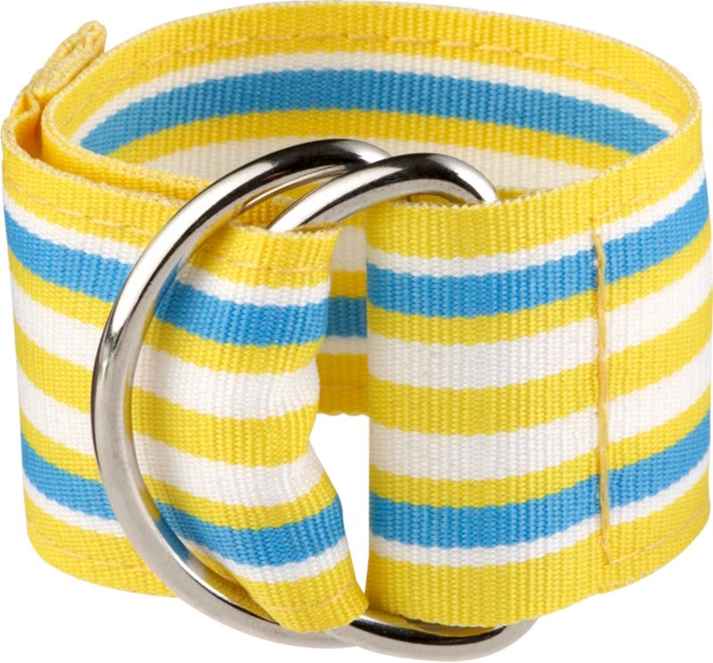 Chatham Yellow Stripe Napkin Ring