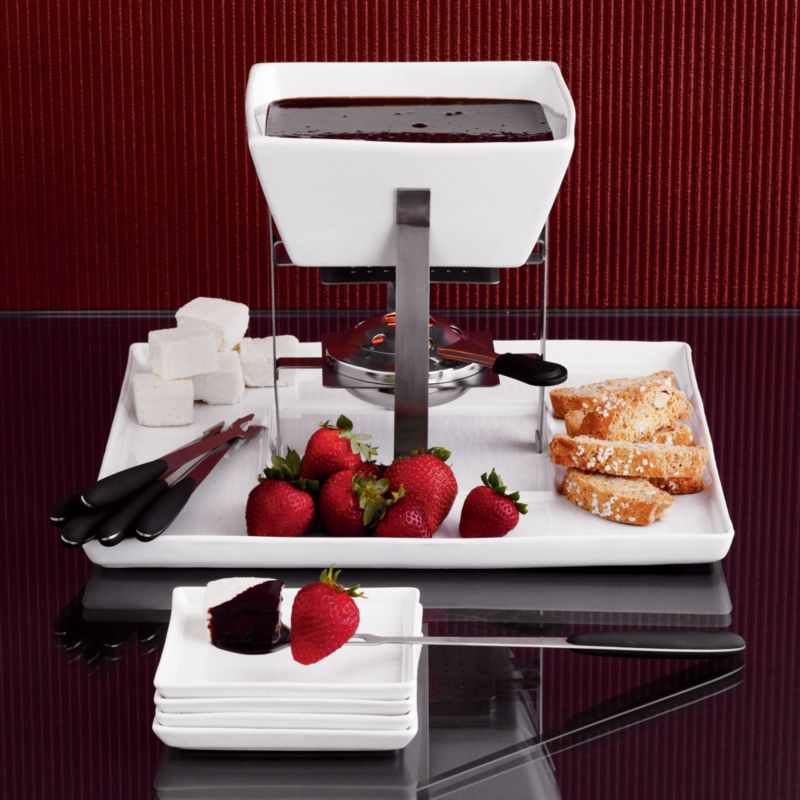 Party Cheese and Chocolate Fondue Set